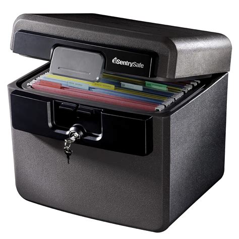 open a locked metal key safe box|fireproof and waterproof document box.